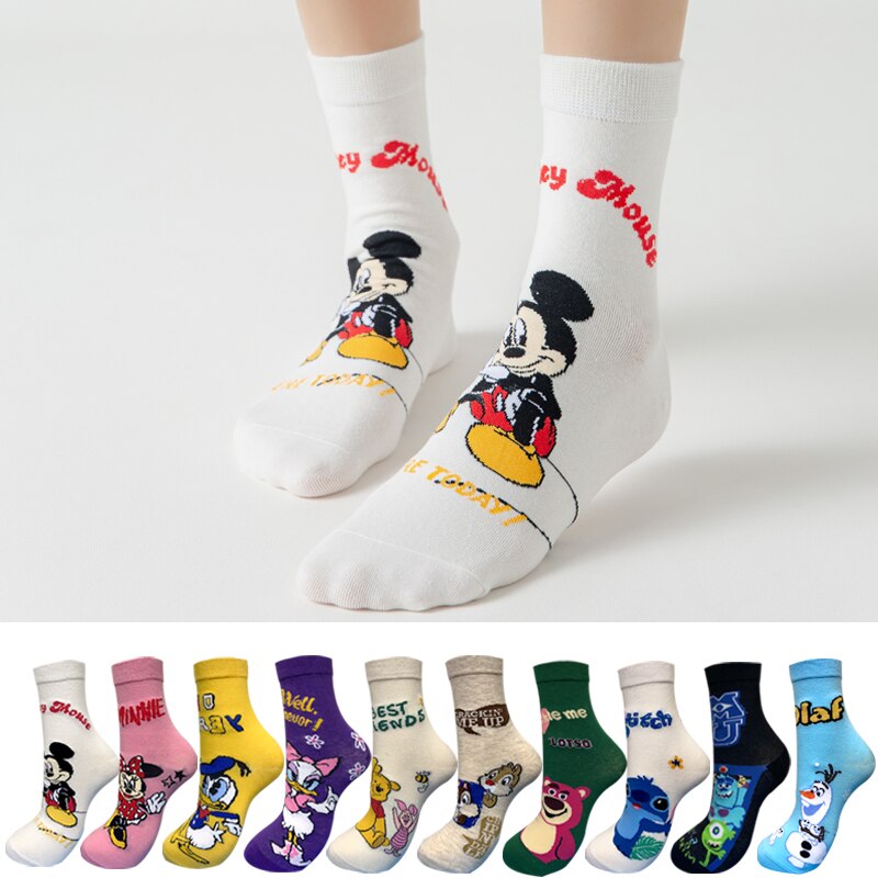 3/4/5 Paar Design & Socken Motive Socken verschiedene Trend – Frauen 35-42 Größe