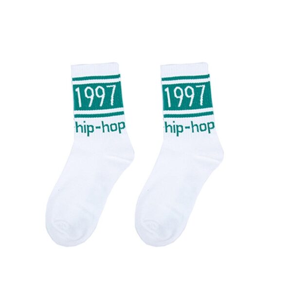 3 Paar Street Beat Retro Hip Hop Simple Tube Socken Sport Skateboard Socken - Image 7