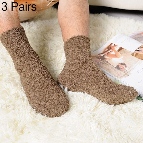 3 Paar warme, bequeme Wintersocken aus Kaschmir für Damen und Herren - Image 7