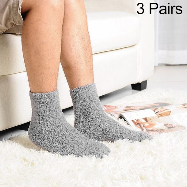 3 Paar warme, bequeme Wintersocken aus Kaschmir für Damen und Herren - Image 9