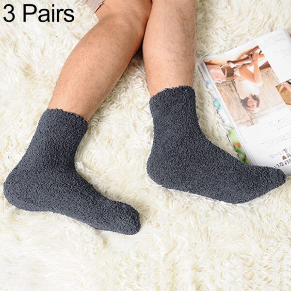 3 Paar warme, bequeme Wintersocken aus Kaschmir für Damen und Herren - Image 10