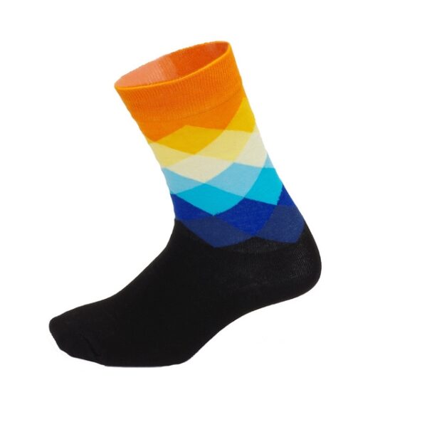 3 Pais bunte Herren-Sport-Laufsocken, verschleißfest, atmungsaktiv, Reiten, Wandern - Image 9